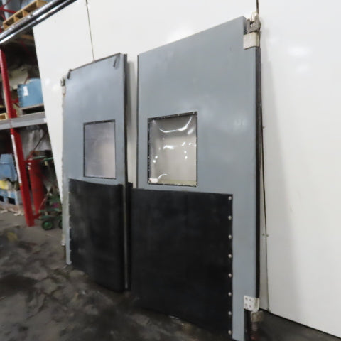 Chase Doors 8'W x 8' T Double Acting Traffic Door Warehouse Swing Doors Set