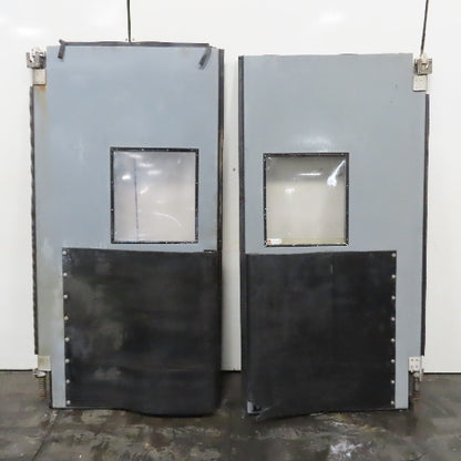 Chase Doors 8'W x 8' T Double Acting Traffic Door Warehouse Swing Doors Set
