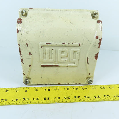 WEG 10871887 Cast Iron Motor Terminal Junction Box w/Gasket 4-1/4" Hole Centers