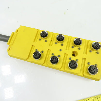 Lumberg Automation ASBV 8/LED 5-242-RS190M 8-Port M12 Female Distribution Box M23 19-Pin
