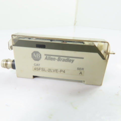 Allen-Bradley 45FSL-2LVE-P4 Fiber Optic Photoelectric Sensor Amplifier 12-24VDC