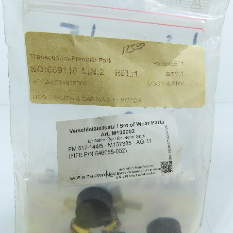 EGH 546055-002 M136002 Brush & Cap Replacement Set for AG-11 Motor