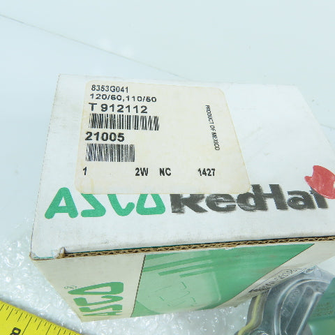 ASCO 8353G041 1" NPT 2-Way Normally Closed Solenoid Valve 120/110VAC