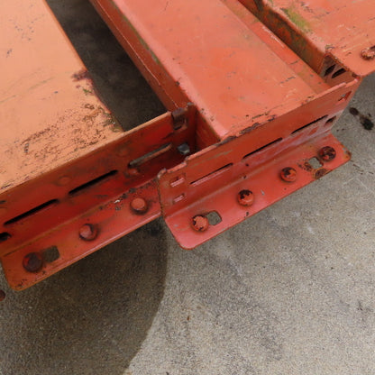 10' (120") x 5-1/2" x 3" Round Pin Pallet Racking Beam Shelf Used Lot Of 5