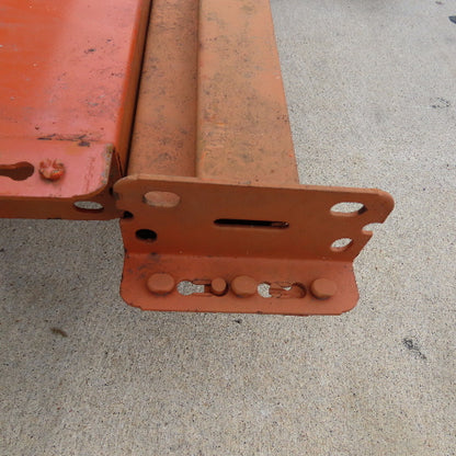 8' (96") x 4" x 3" Shaved Pin Pallet Racking Beam Shelf Used Lot Of 6