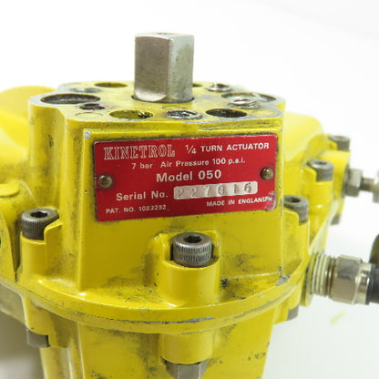 Kinetrol 050 1/4 Turn Pneumatic Rotary Actuator 100PSI