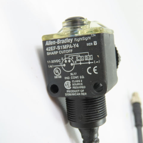 Allen Bradley 42EF-S1MPA-Y4 Photoelectric Sensor Ser B 11-30VDC
