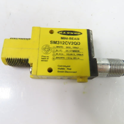 Banner SM312CV2QD Mini-Beam Photoelectric Sensor 10-30VDC