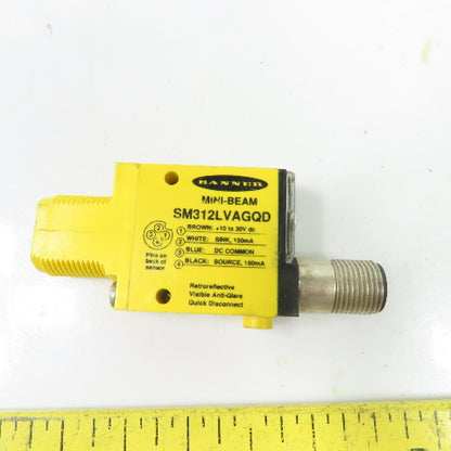 Banner SM312LVAGQD Mini-Beam Photoelectric Sensor 10-30VDC