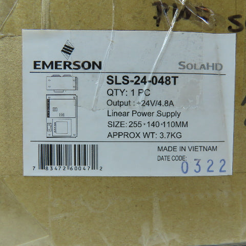 SolaHD SLS-24-048T 24VDC 4.8A Single Output Linear Power Supply