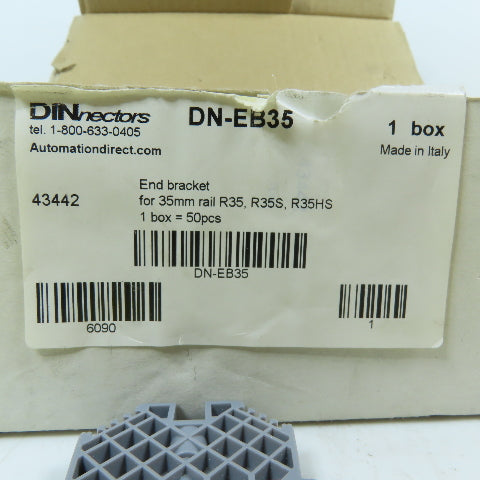Automation Direct 43442 DN-EB35 9mm Screw-Down End Bracket for 35mm Lot Of 35