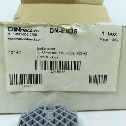 Automation Direct 43442 DN-EB35 9mm Screw-Down End Bracket for 35mm Lot Of 35