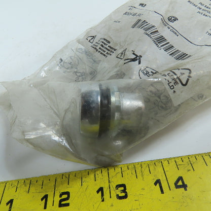 Allen-Bradley 800FM-F2 22mm Black Flush Momentary Push Button