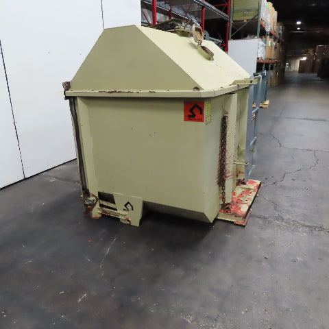 Connexus Inc. Orange Box 2 Cu/Yard Easy Empty Container Self Dumping Hopper