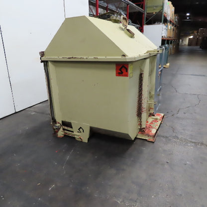 Connexus Inc. Orange Box 2 Cu/Yard Easy Empty Container Self Dumping Hopper
