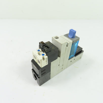 Parker CKV010-4E MC22S10HSZLC4BLN Vacuum Generator Valve w/ Sensor 24VDC