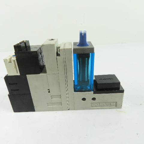 Parker CKV010-4E MC22S10HSZLC4BLN Vacuum Generator Valve w/ Sensor 24VDC