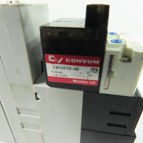 Parker CKV010-4E MC22S10HSZLC4BLN Vacuum Generator Valve w/ Sensor 24VDC