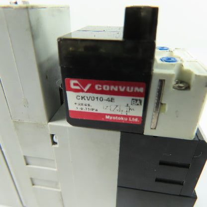 Parker CKV010-4E MC22S10HSZLC4BLN Vacuum Generator Valve w/ Sensor 24VDC