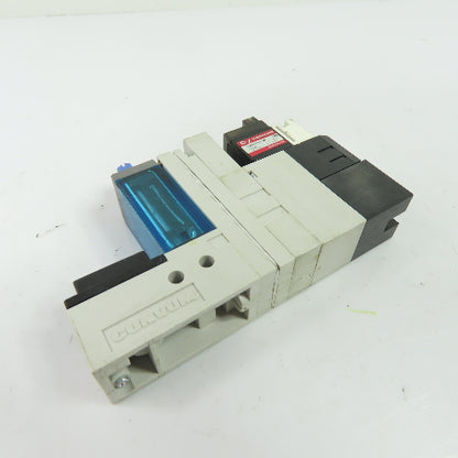 Parker CKV010-4E MC22S10HSZLC4BLN Vacuum Generator Valve w/ Sensor 24VDC