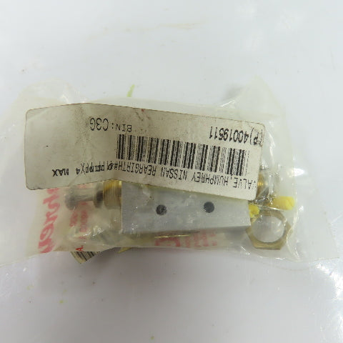 Humphrey 41PP/PPX TAC Miniature 4-Way 2-Position Push-Pull Pneumatic Valve
