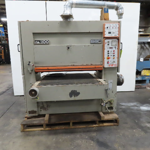 Sueri Alfredo RTE-1100 1100mm Wide Belt Sander 208V 3Ph 17-133FPM 1/4"-6" Tested