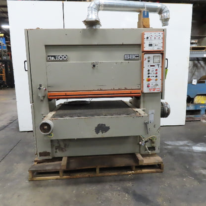 Sueri Alfredo RTE-1100 1100mm Wide Belt Sander 208V 3Ph 17-133FPM 1/4"-6" Tested