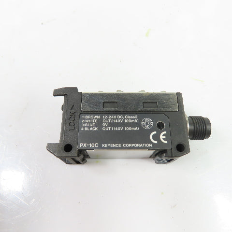 KEYENCE PX-10C IP67 Photoelectric Sensor Amplifier Module 12-24VDC