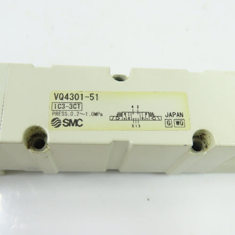 SMC VQ4301-51 Pneumatic Solenoid Valve 24VDC 0.2-1.0MPa