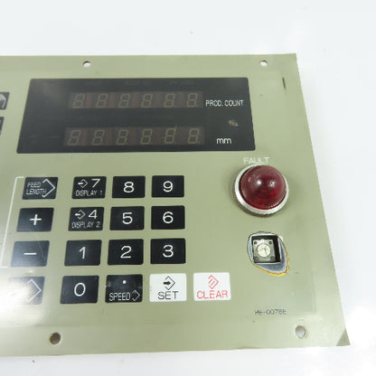 ORII AB12C-0287 HM-KEY-L Straightener Feed Operator Control Panel Board HE-0076E