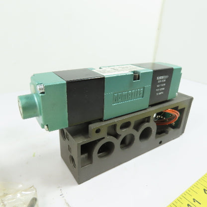Numatics 228-703B 082SS415K000030 Solenoid Air Valve w/Manifold Base 110-120VAC
