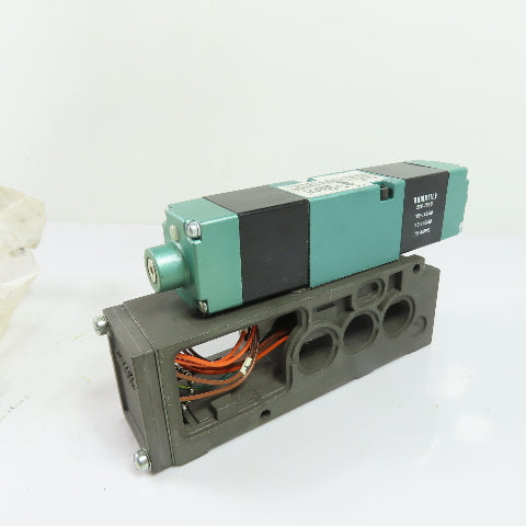 Numatics 228-703B 082SS415K000030 Solenoid Air Valve w/Manifold Base 110-120VAC