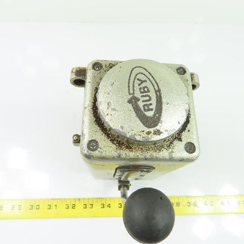 Ruby LT-8 Manual Lever-Actuated Oil Reservoir Lubricator Pump 0.6l 8cc
