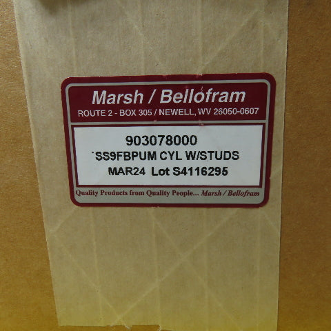 Bellofram SS9FBPUM 903078000 Diaphragm Air Cylinder w/ Studs