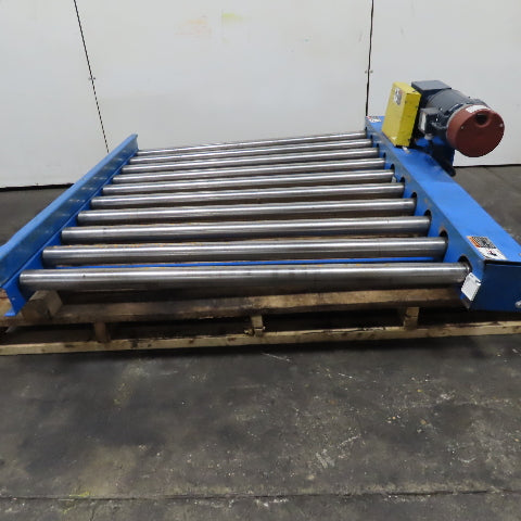 50" Wide x 60" Long Powered Roller Conveyor 208-230/480V 3/4Hp 31FPM Tested