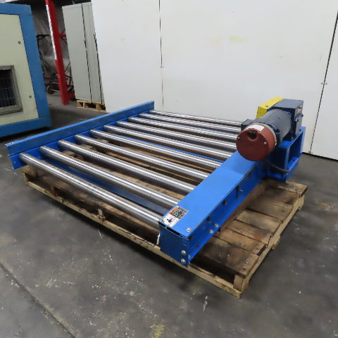 50" Wide x 60" Long Powered Roller Conveyor 208-230/480V 3/4Hp 31FPM Tested
