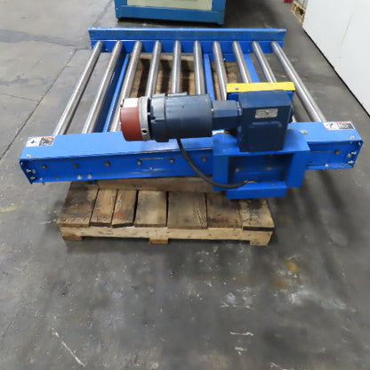 50" Wide x 60" Long Powered Roller Conveyor 208-230/480V 3/4Hp 31FPM Tested