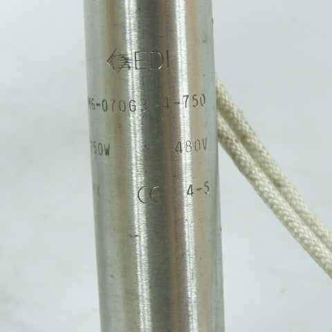 EDI M6-070G3-4-750 750W Cartridge Heater 480V 7"