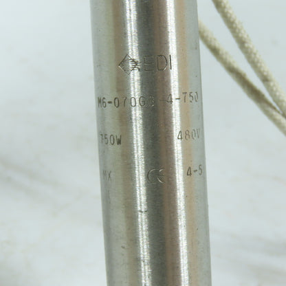 EDI M6-070G3-4-750 750W Cartridge Heater 480V 7"