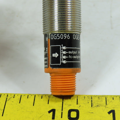 ifm OGE-FPKG/V4A/US-100 OG5096 M18 Through-Beam Sensor Receiver 10-36VDC