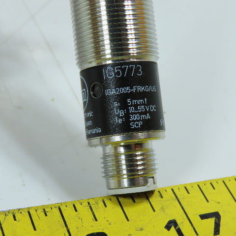 ifm IGA2005-FRKG/US-100-IRF IG5773 M18 Inductive Proximity Sensor 5mm 10-55VDC