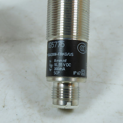 ifm IGA2008-FRKG/US-100-IRF IG5775 M18 Inductive Proximity Sensor 8mm 10-55VDC