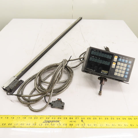 Sony LH51-2 2-Axis Mill Digital Readout Display W/Linear Scale 100-230VAC