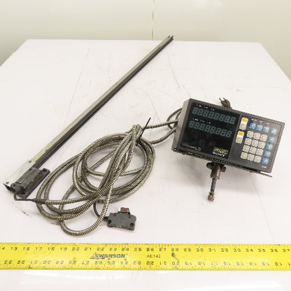 Sony LH51-2 2-Axis Mill Digital Readout Display W/Linear Scale 100-230VAC