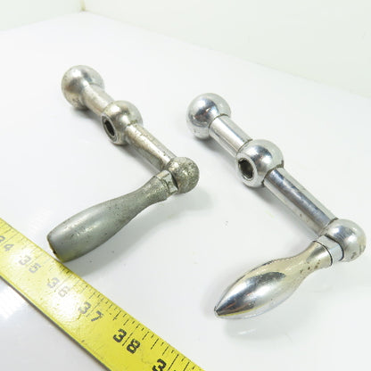 Machine Crank Handle Milling Vise Machine 5/8" Bore 7-1/2" Long Lot Of 2