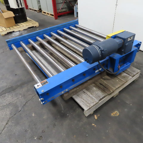 50" Wide x 60" Long Powered Roller Conveyor 208-230/480V 3/4Hp 31FPM Tested