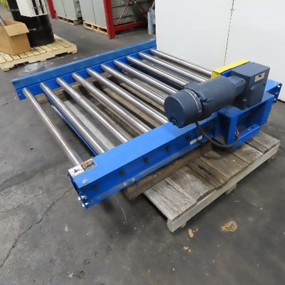 50" Wide x 60" Long Powered Roller Conveyor 208-230/480V 3/4Hp 31FPM Tested