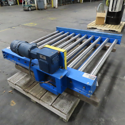50" Wide x 60" Long Powered Roller Conveyor 208-230/480V 3/4Hp 31FPM Tested