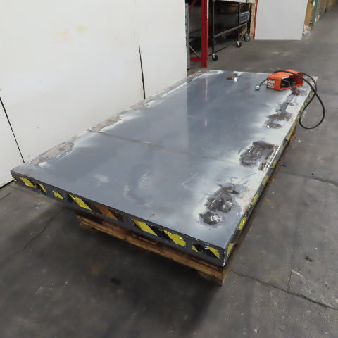 2 Ton Hydraulic Lift Table 96" x 48" 115V 1Ph 16"-59" Lift Tested