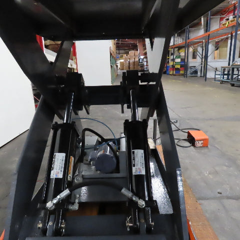 2 Ton Hydraulic Lift Table 96" x 48" 115V 1Ph 16"-59" Lift Tested